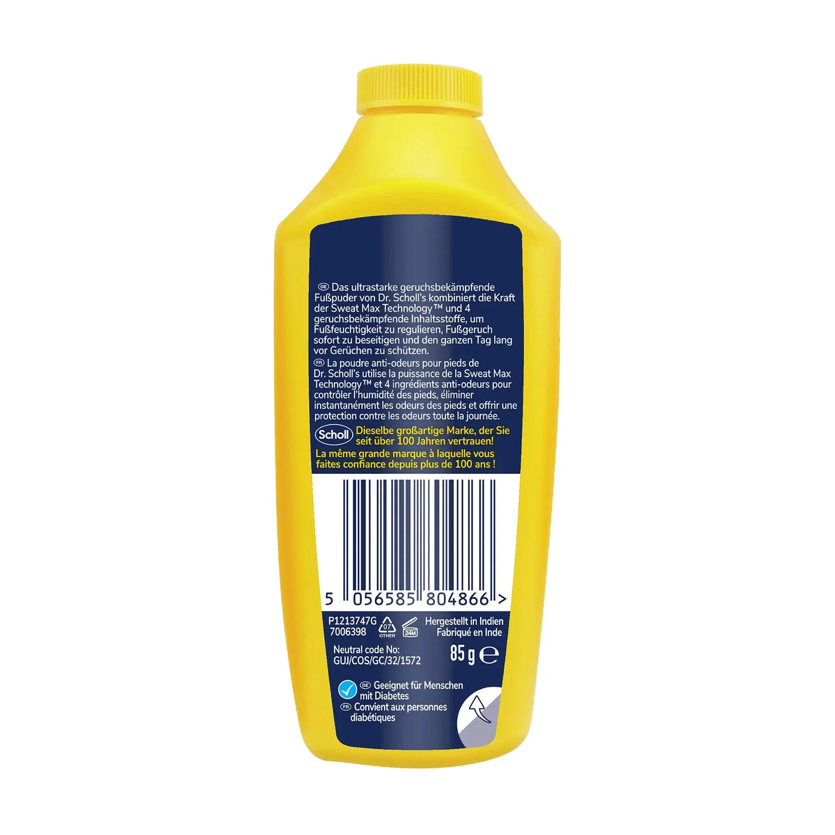 Scholl DE Aid Dr. Scholl’s Ultra Geruchsstopp Fußpuder mit Sweat Max Technologie