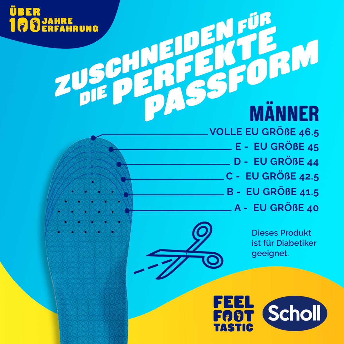 Scholl DE Insoles GelActiv™ Work Einlegesohlen Herren
