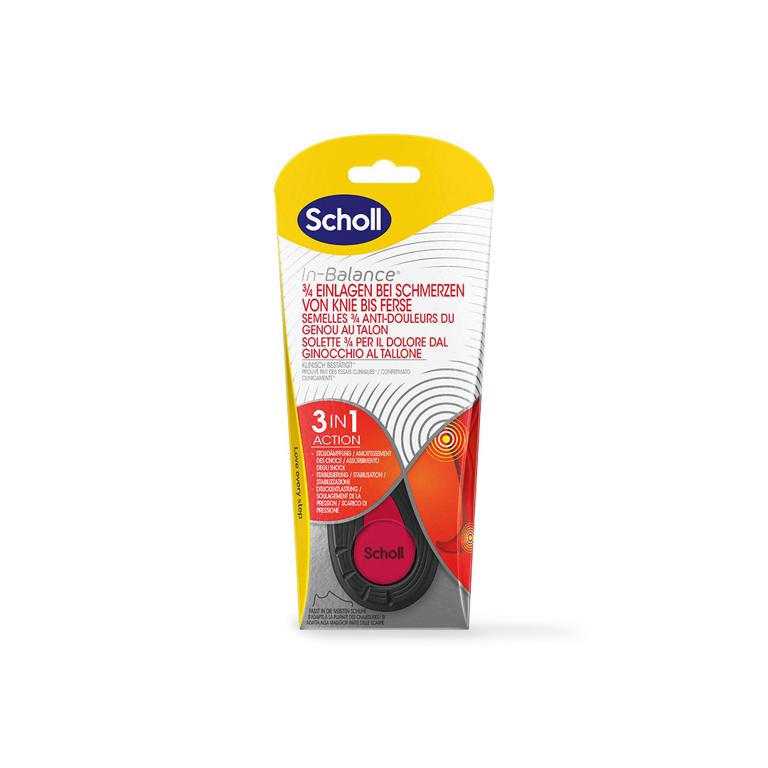 Scholl DE Insoles In-Balance Einlagen bei Schmerzen von Knie bis Ferse
