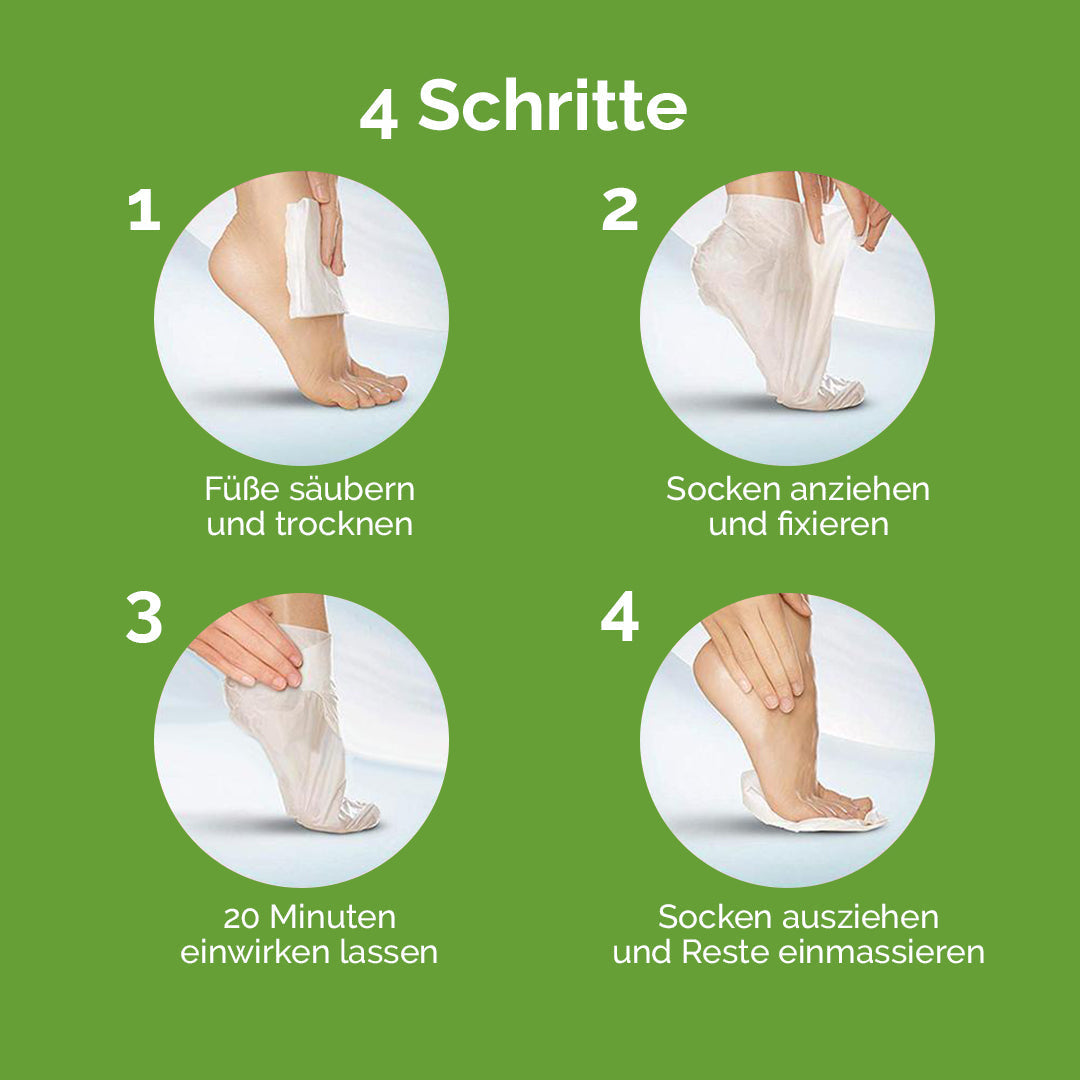 Scholl Site DE Care Scholl ExpertCare intensiv pflegende Fußmaske in Socken – intensiv feuchtigkeitspendende Maske mit Aloe Vera