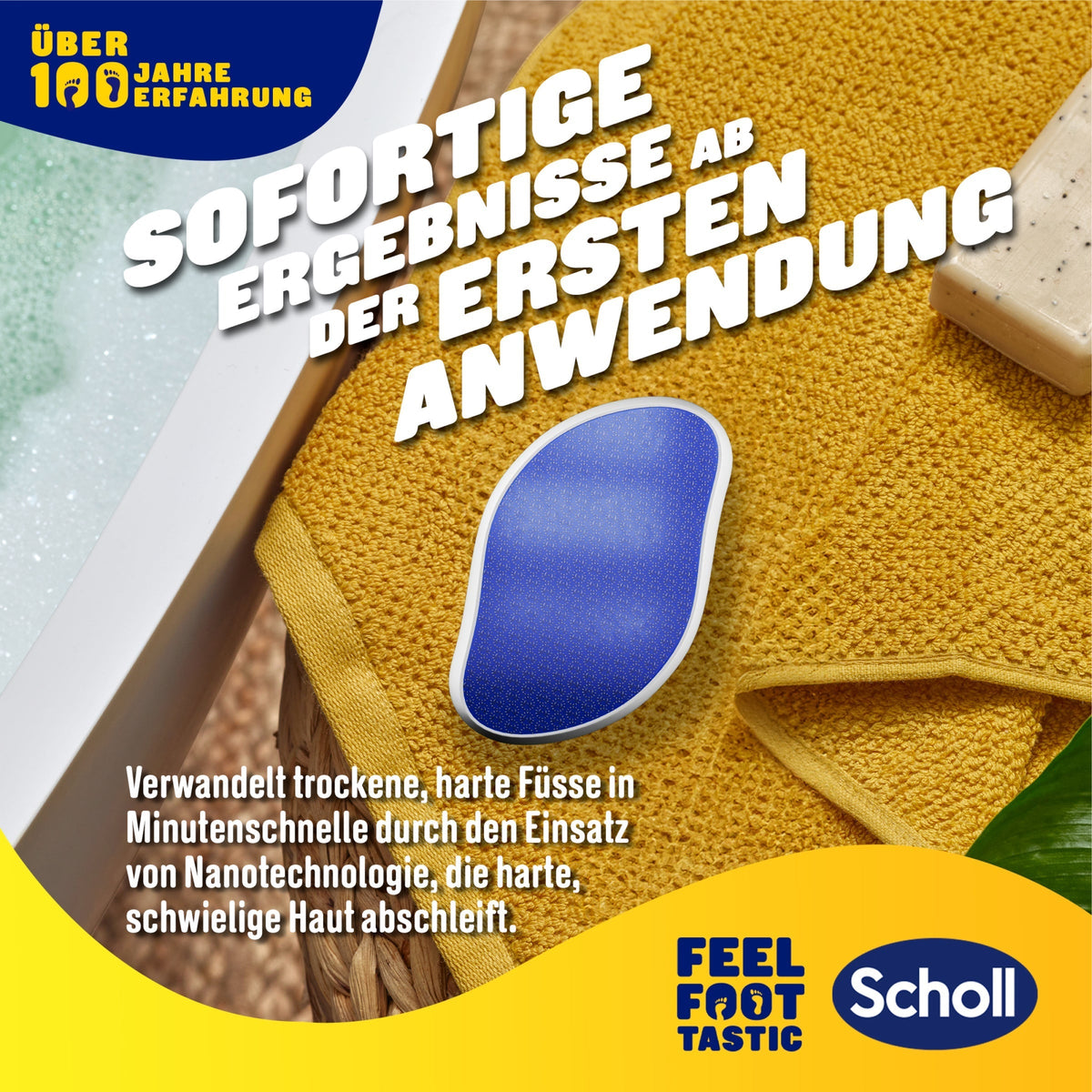 Scholl DE Care Scholl ExpertCare Fussfeile, Harthautentferner für Füsse
