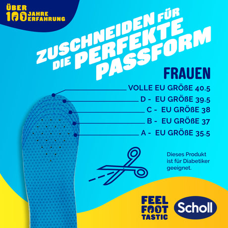 Scholl DE Insoles 35.5 - 40.5 GelActiv™ Everyday Einlegesohlen Frauen