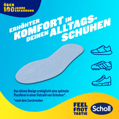 Scholl DE Insoles 35.5 - 40.5 Scholl Stoßdämpfende Einlegesohlen