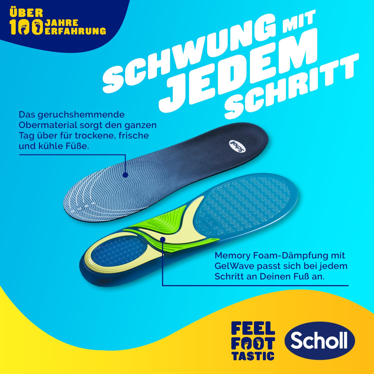 Scholl DE Insoles GelActiv™ Sport Einlegesohlen Herren