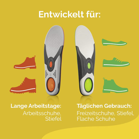 Scholl DE Insoles Scholl LiquiFlex Komforteinlegesohlen Extra Support L, mehr Polsterung durch Memory Foam und Unterstützung des Fußgewölbes, 1 x 2 Stück